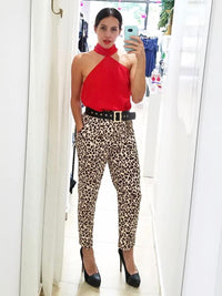 Leopard Pencil Pants