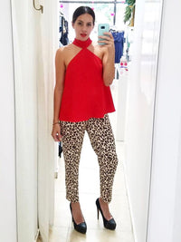 Leopard Pencil Pants