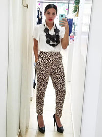 Leopard Pencil Pants