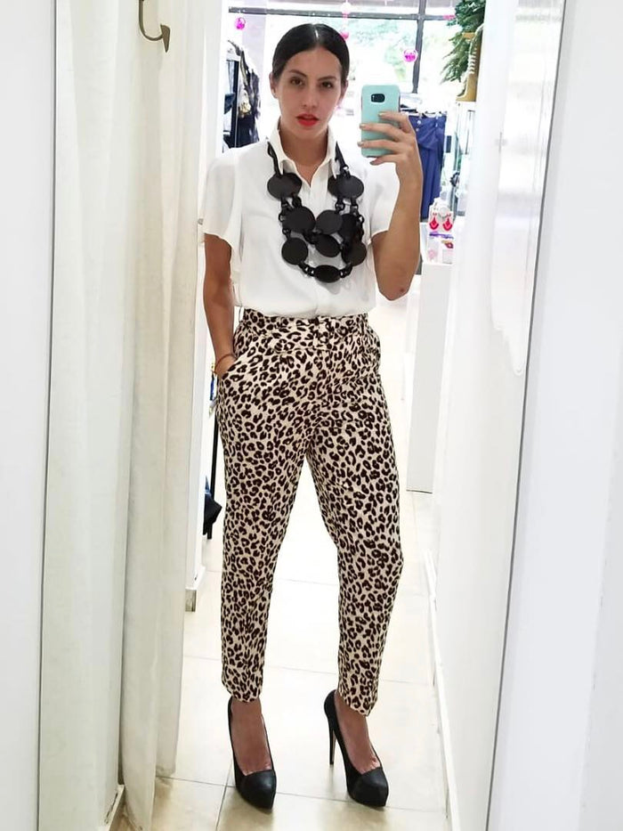 Leopard Pencil Pants