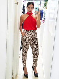 Leopard Pencil Pants