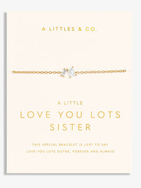 Little Moments Love You Sister Bracelet