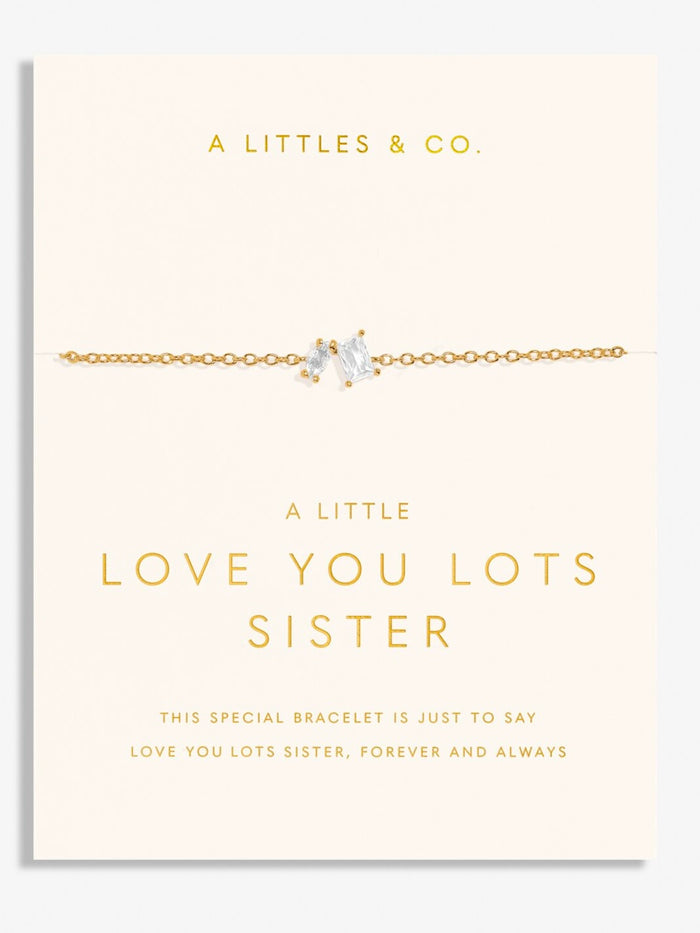 Little Moments Love You Sister Bracelet