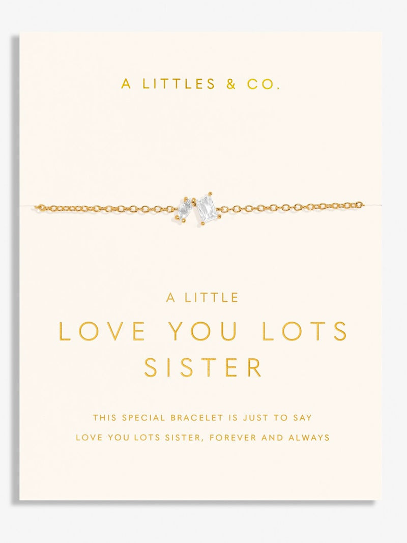 Little Moments Love You Sister Bracelet