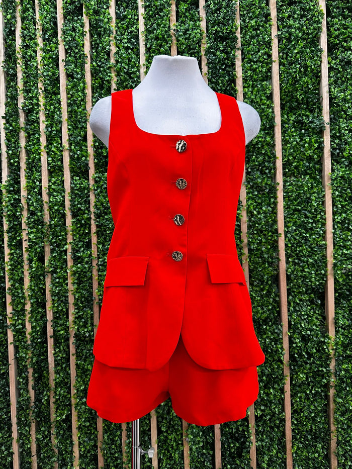 Beautiful Vest Suit Romper