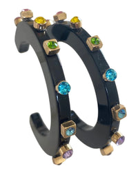 City Girl Studded Large Hoop