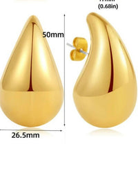 Extra Large Teardrop Earring