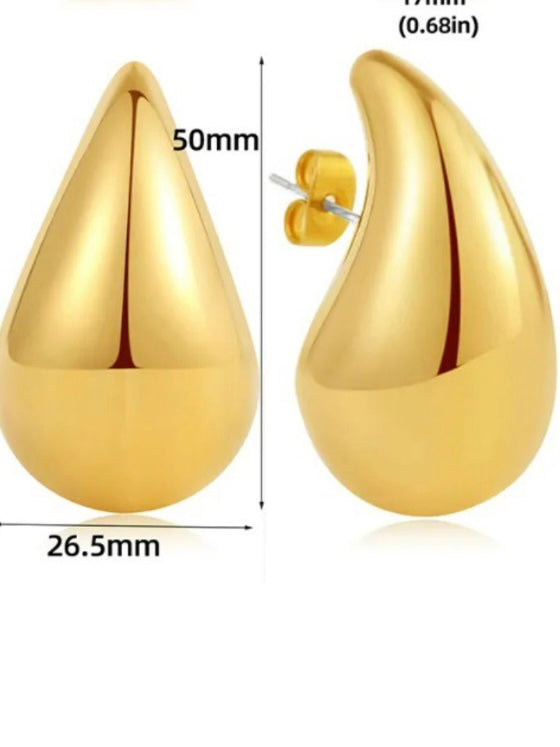 Extra Large Teardrop Earring
