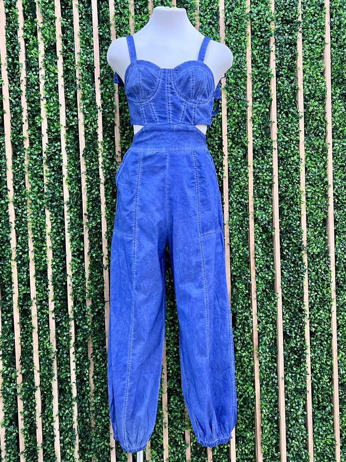Bustier Cutout Jumpsuit