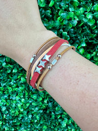 Leatherette Wrap Bracelets