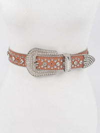 Studded Rhinestone Western Belt