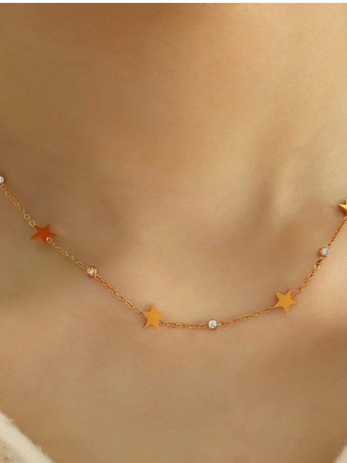 Crystal Star SS Necklace