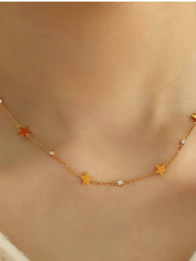 Crystal Star SS Necklace