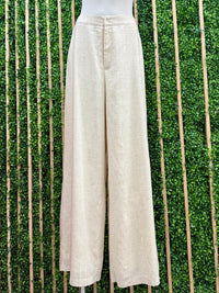 Cream Linen Pant