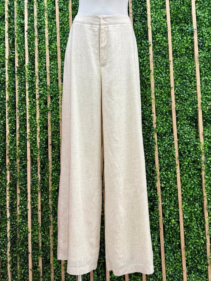 Cream Linen Pant