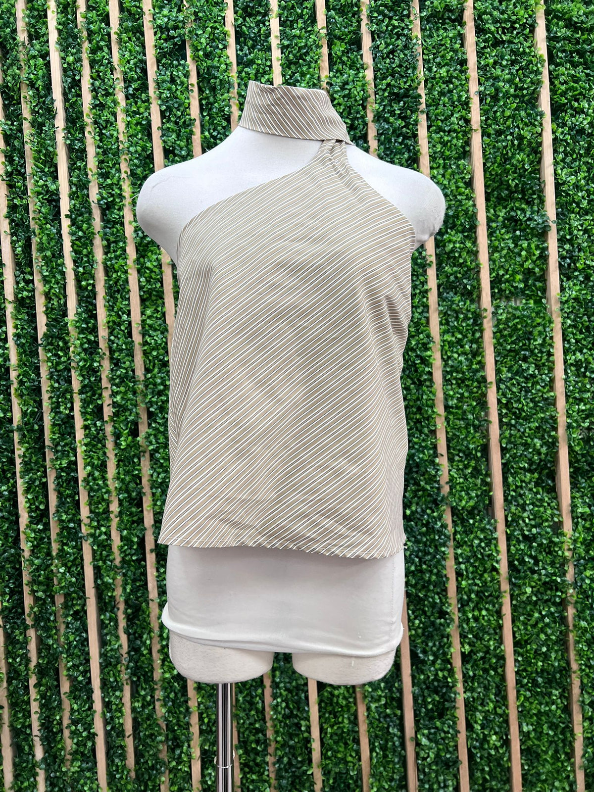 Tie Striped Halter Top