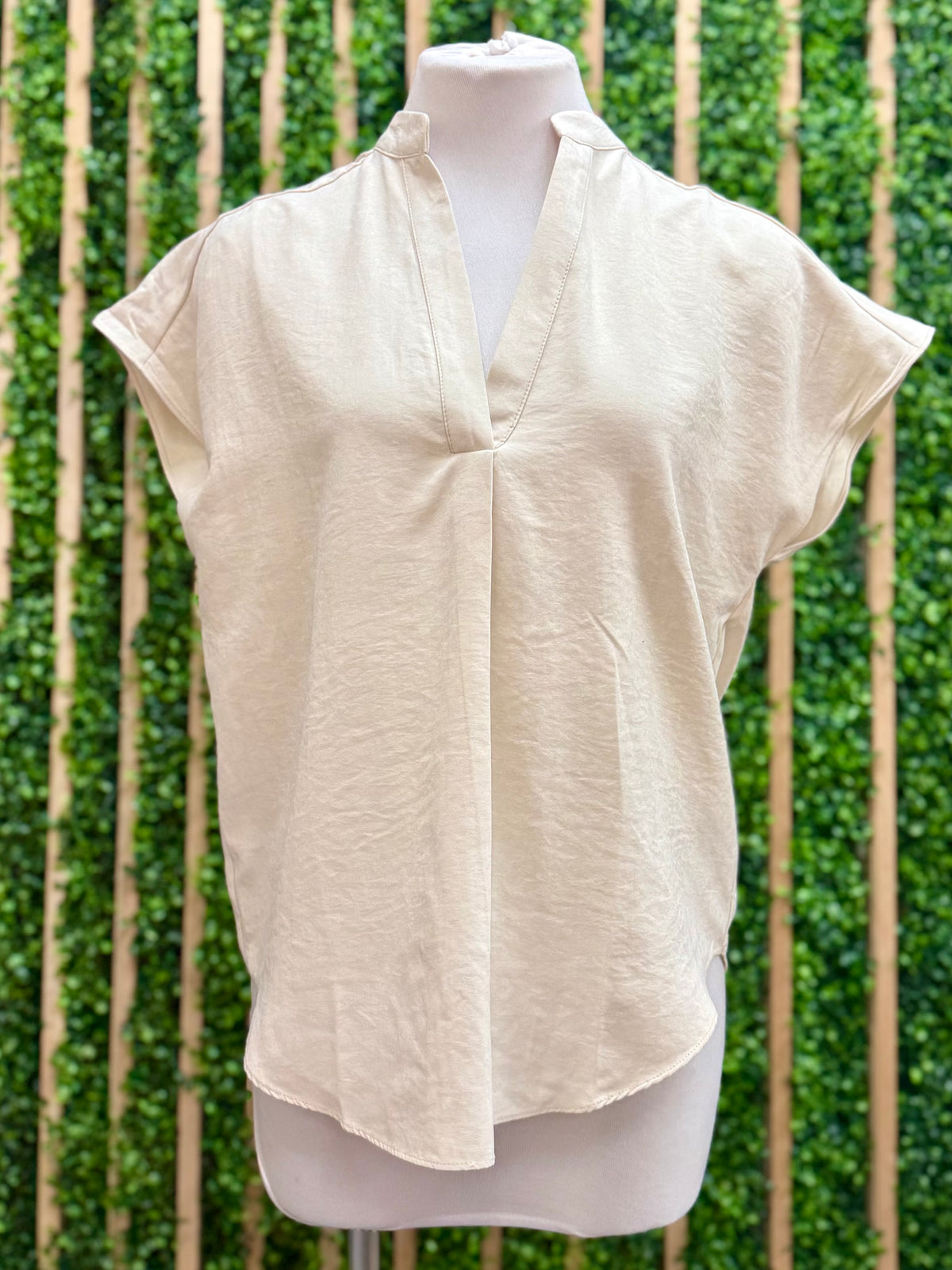 Soft Matte Drop Shoulder Blouse