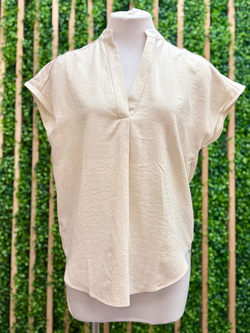Soft Matte Drop Shoulder Blouse