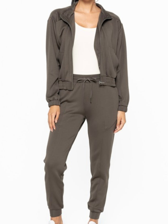 Olive Modal Jogger Set