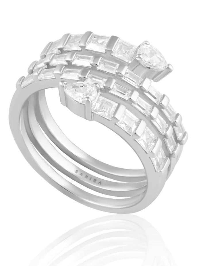 SJ Crystal Snake Ring