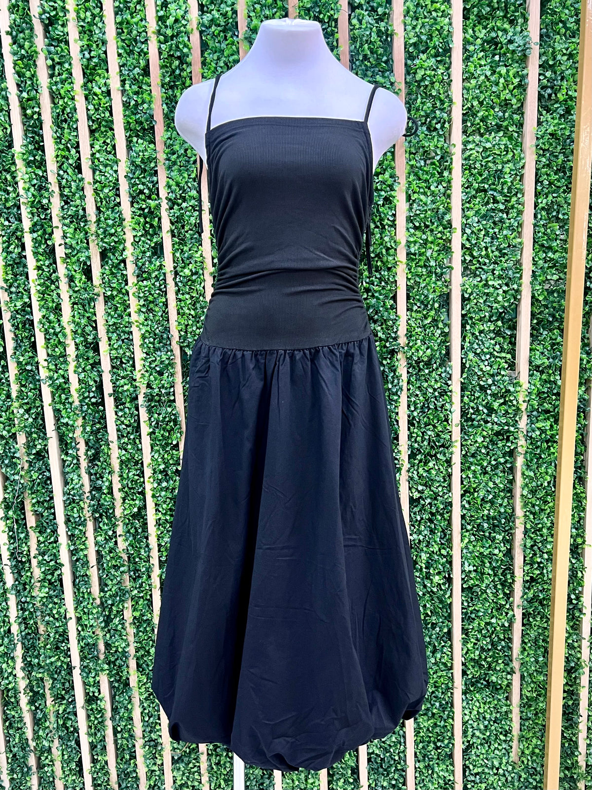 Black Square Neck Bubble Hem Midi Dress Ah L La Lifestyle Boutique Black Square Neck Bubble Hem Midi Dress Ah L La Lifestyle Boutique