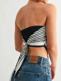 Scribble Handkerchief Scarf Top