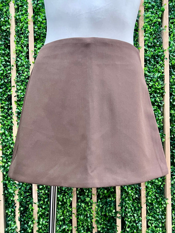 High Waist Straight Skort