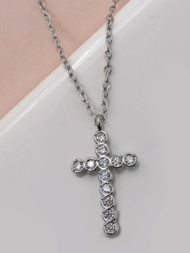 Crystal Cross Necklace