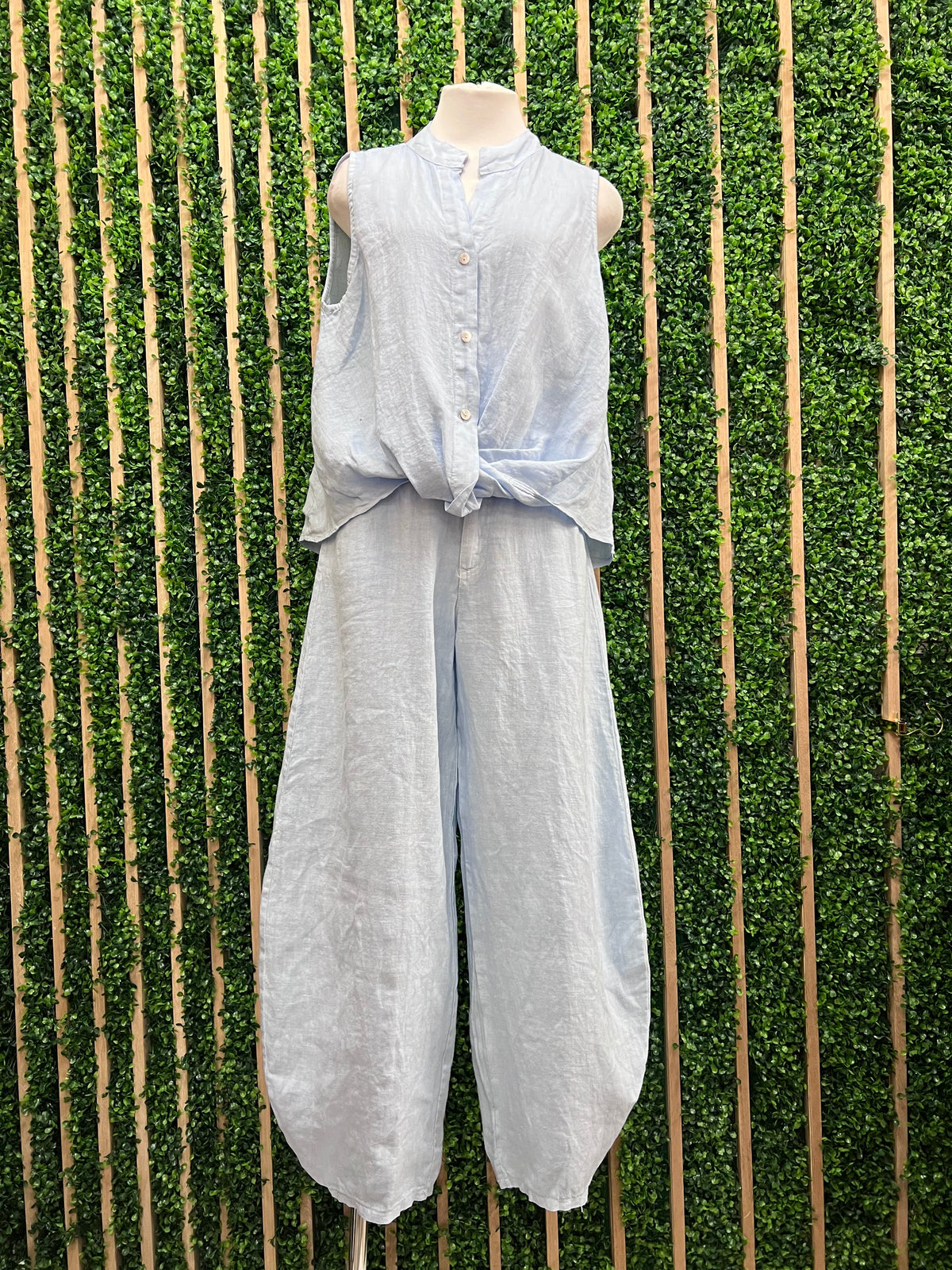 Linen Balloon Pants