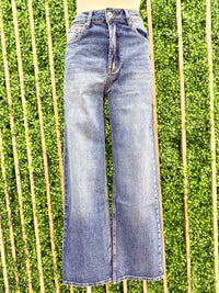 Medium Wash Wide Leg Denim