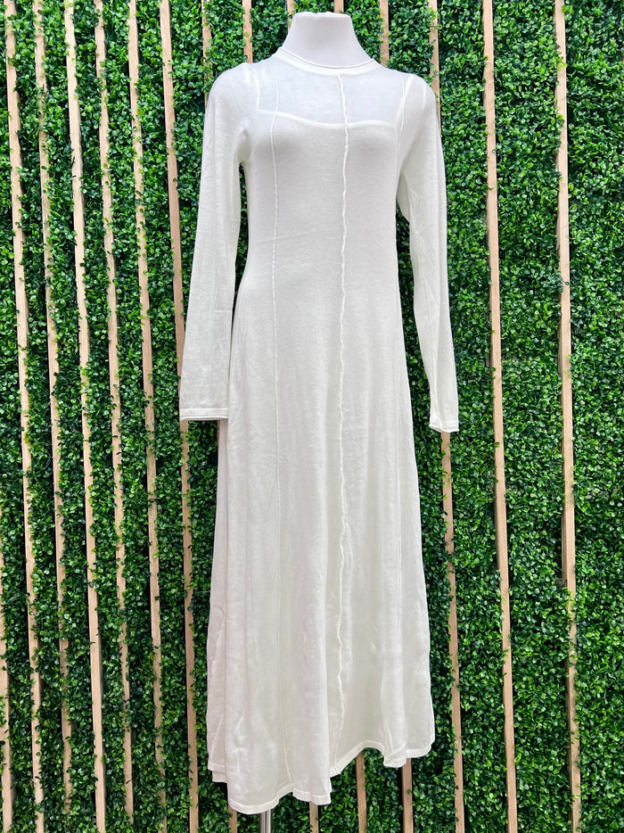 Beautiful Double Layered Long Sleeve Maxi Dress