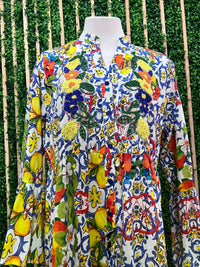 Italy Mixed Print Maxi Dress