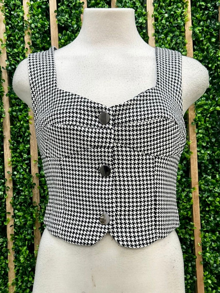 Checkered Vest Top