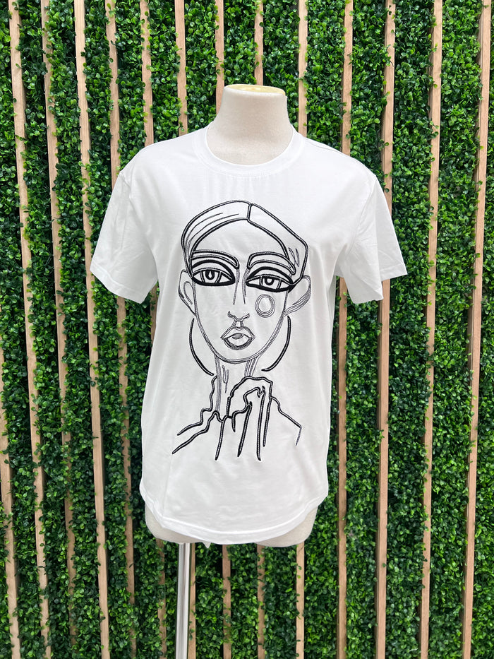 Deco Face Outline Shirt