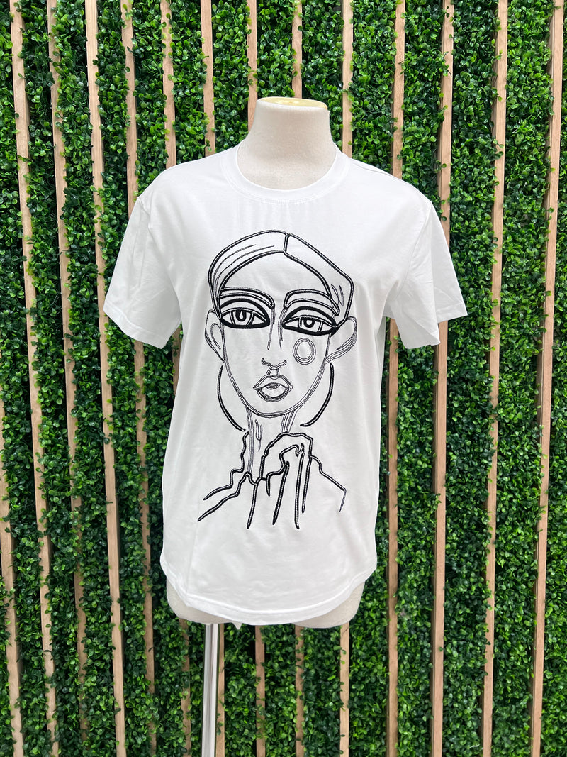 Deco Face Outline Shirt