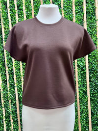 Modal Cap Short Sleeve Top