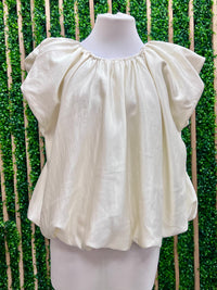 Beautiful V Neck Bubble Blouse