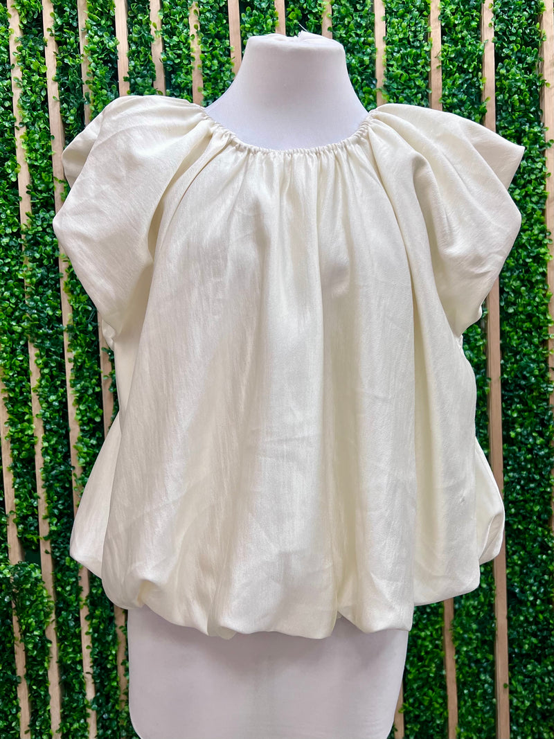 Beautiful V Neck Bubble Blouse