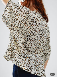 Beige Leopard Blouse