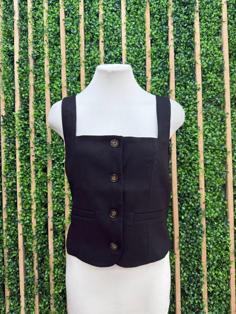 Linen Utility Vest