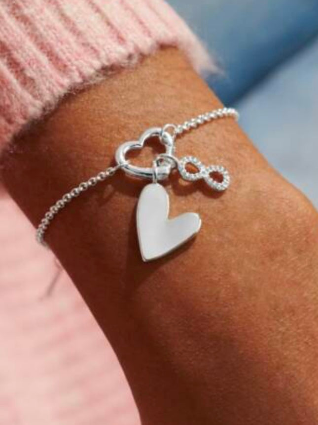 Little Moments Heart Clasp Luck Charms Bracelet