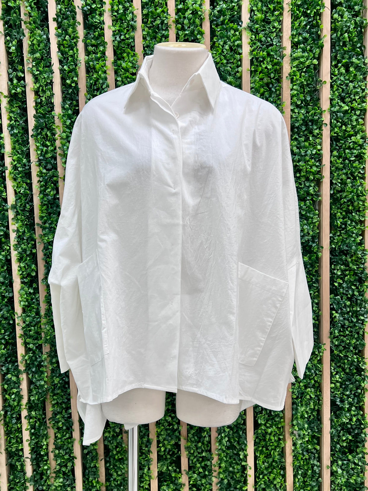 Beautiful White Hi Low Blouse