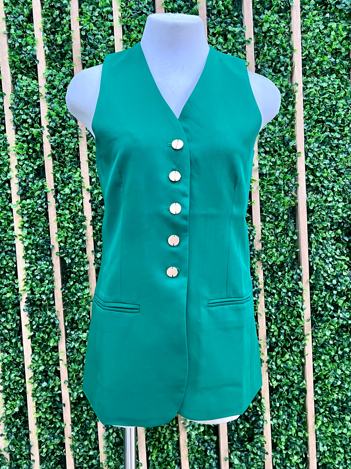 Business Fitted Long Vest