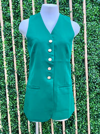 Business Fitted Long Vest