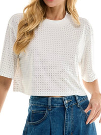 Embellished Cropped Shirt