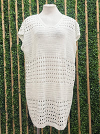 Boho Crochet Beach Cover Up Poncho