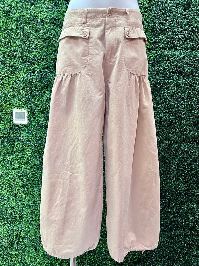 Front Pocket Sand Jogger Style Pant