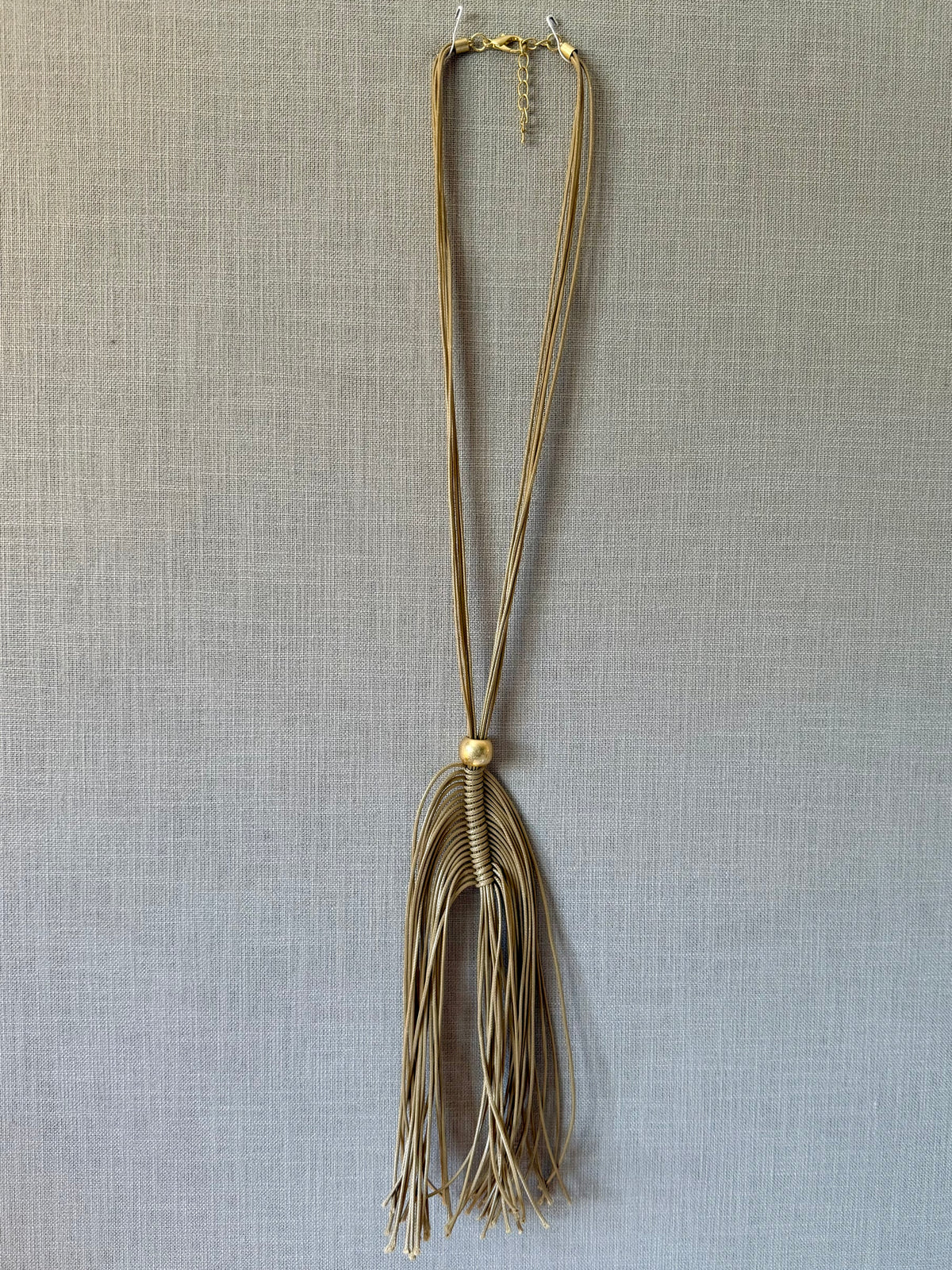 Fringed Feather Boho Necklace