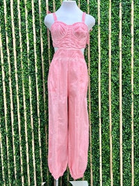 Bustier Cutout Jumpsuit
