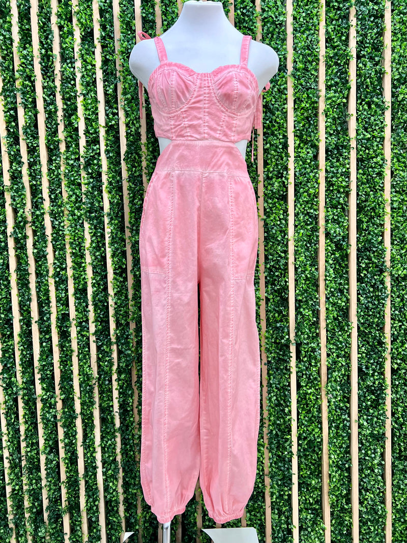 Bustier Cutout Jumpsuit